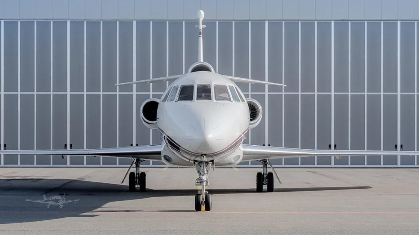 Exterior view of a 2011 DASSAULT FALCON 900EX EASY, LX-EMO.