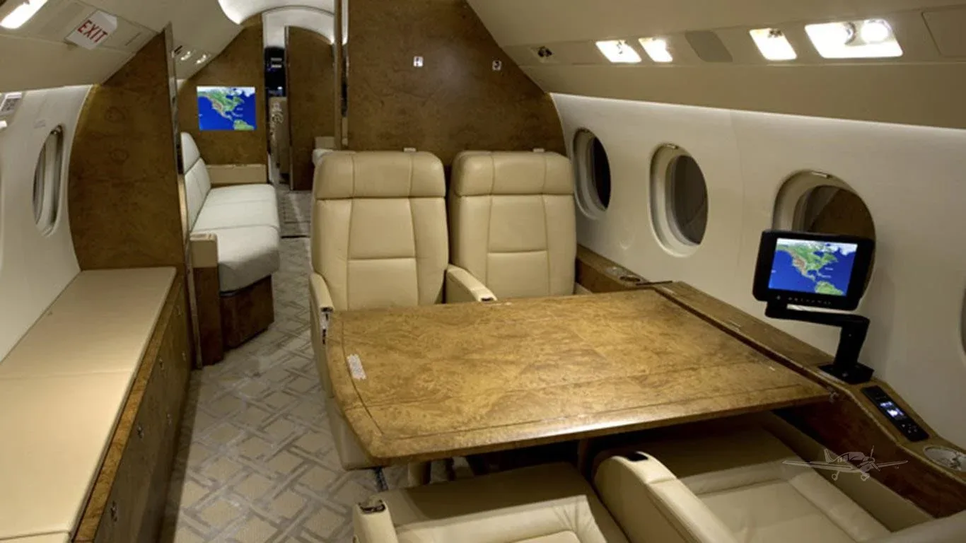 Cabin interior of a 2011 DASSAULT FALCON 900EX EASY.