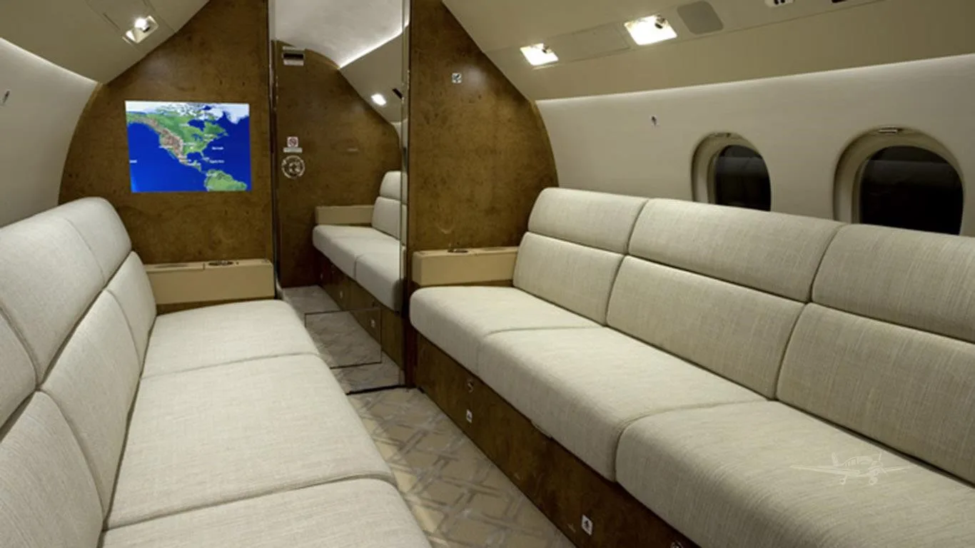 Cabin interior of a 2011 DASSAULT FALCON 900EX EASY.
