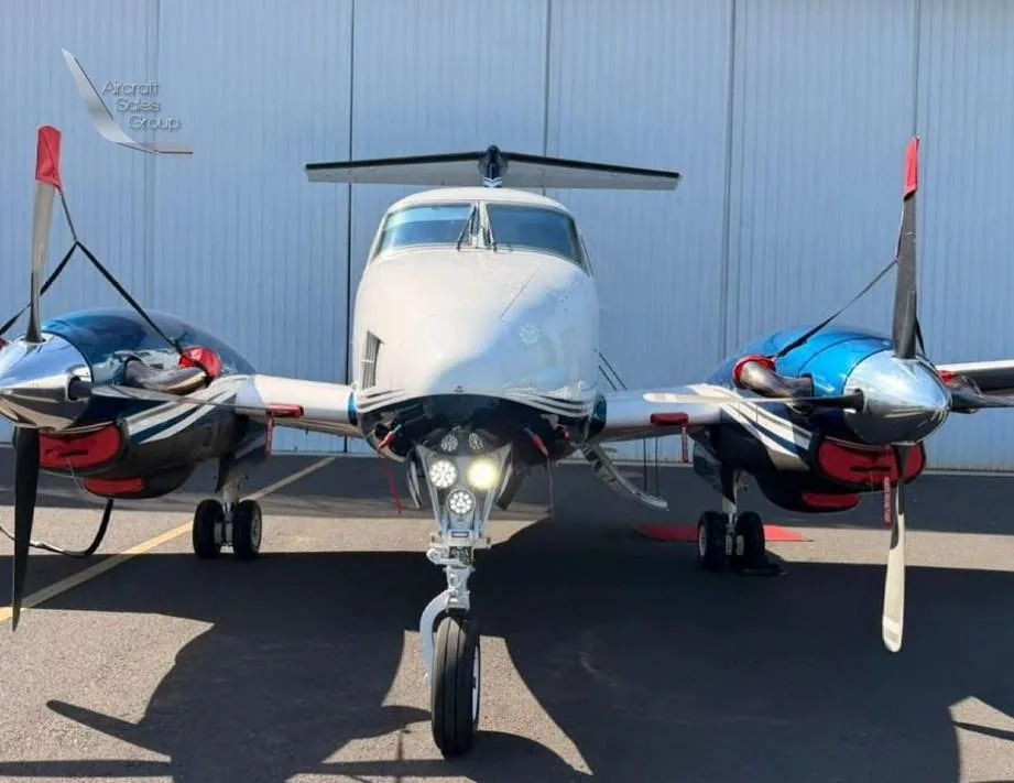 Exterior view of a 1980 BEECHCRAFT KING AIR F90, ZP-JYA.