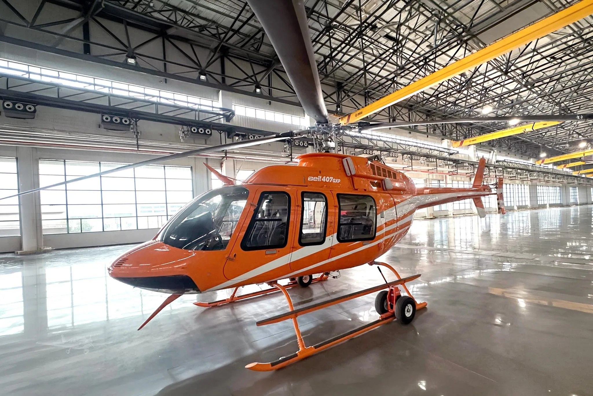 Exterior view of a 2018 BELL 407GXP.