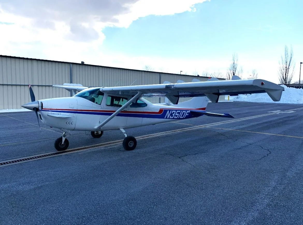 Exterior view of a 1966 CESSNA 182 SKYLANE, N3510F.