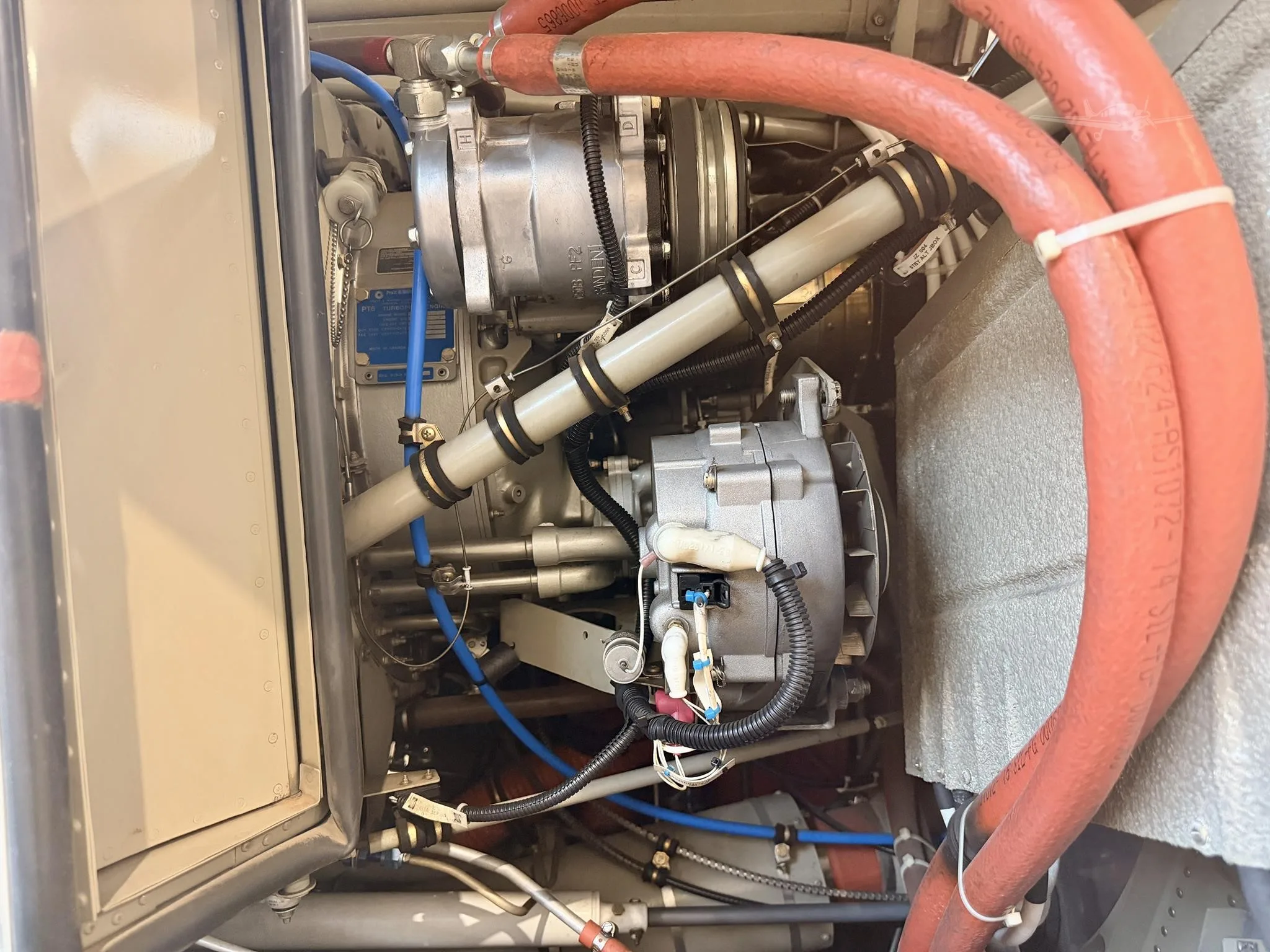 Engine detail of a 2011 CESSNA CARAVAN 208.