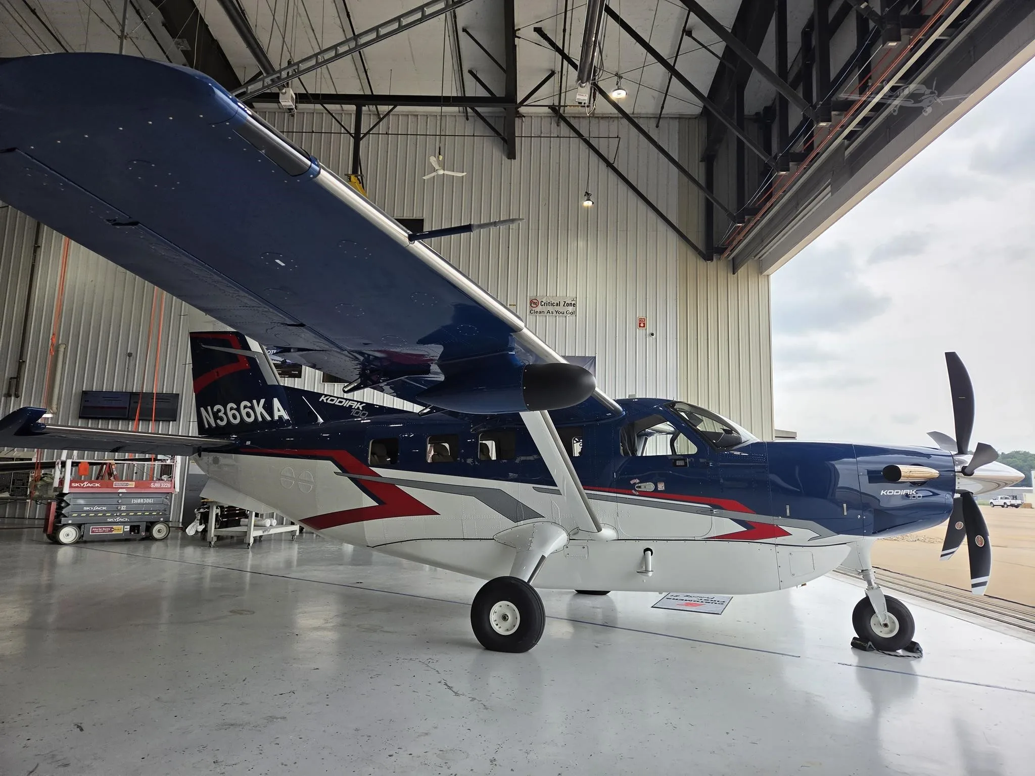 Exterior view of a 2026 DAHER KODIAK 100 SERIES III, N366KA.