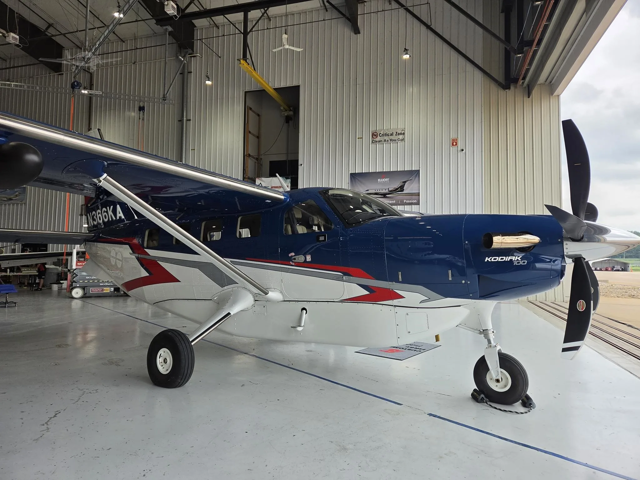 Exterior view of a 2026 DAHER KODIAK 100 SERIES III, N366KA.