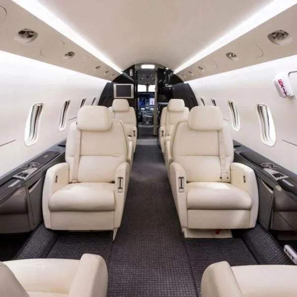Cabin interior of a 2008 BOMBARDIER CHALLENGER 300.