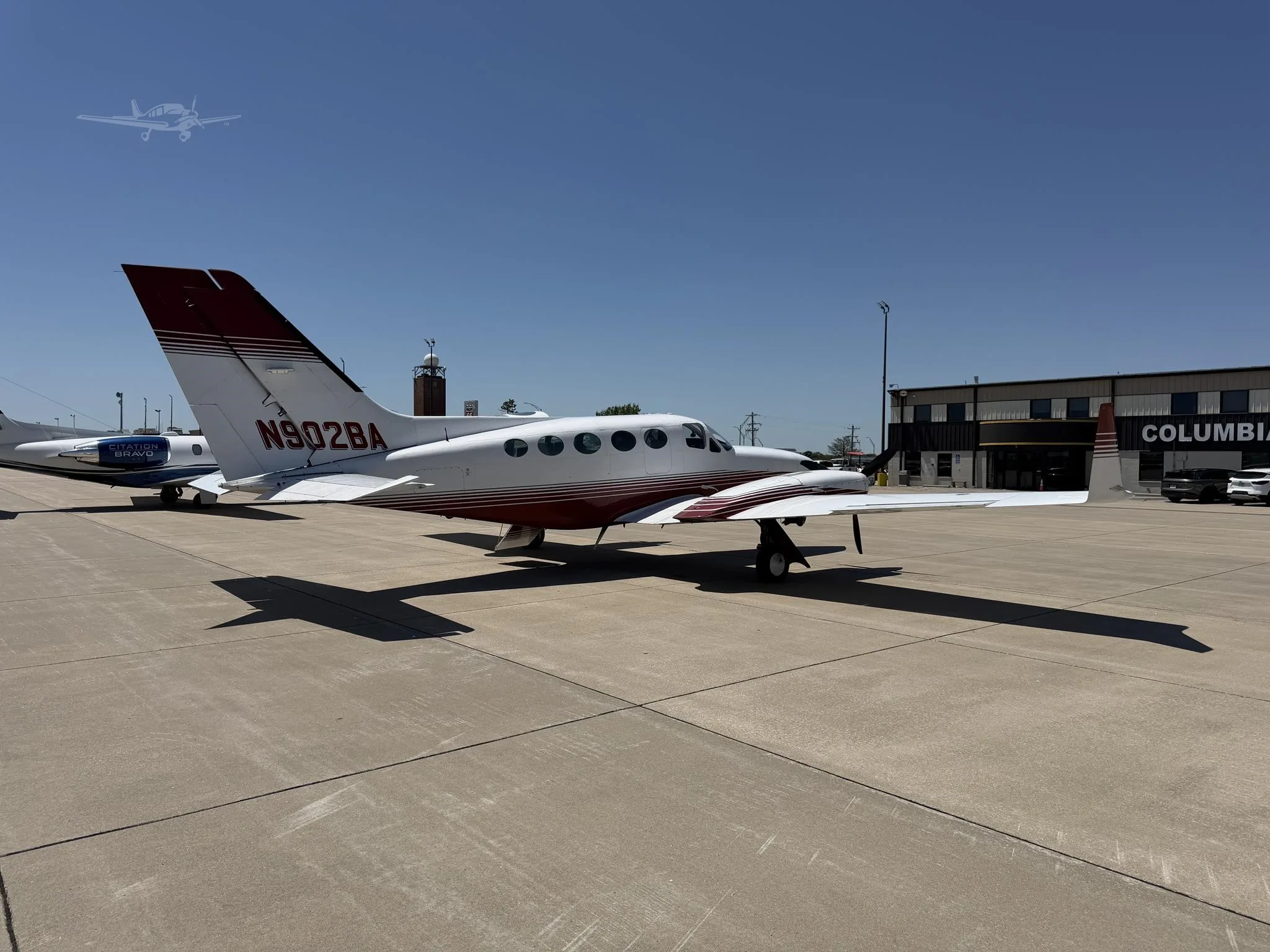 Exterior view of a 1979 CESSNA 414A, N902BA.