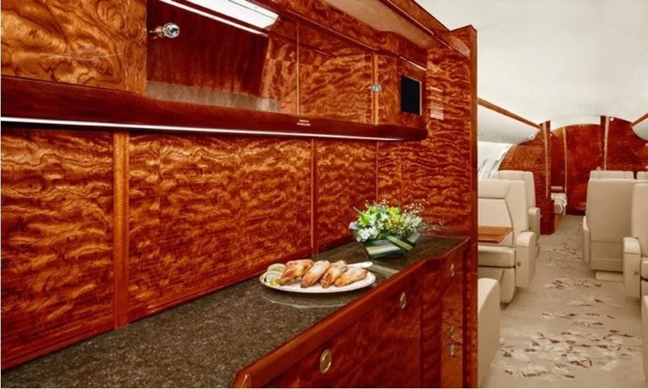 Cabin interior of a 2013 BOMBARDIER GLOBAL 6000.