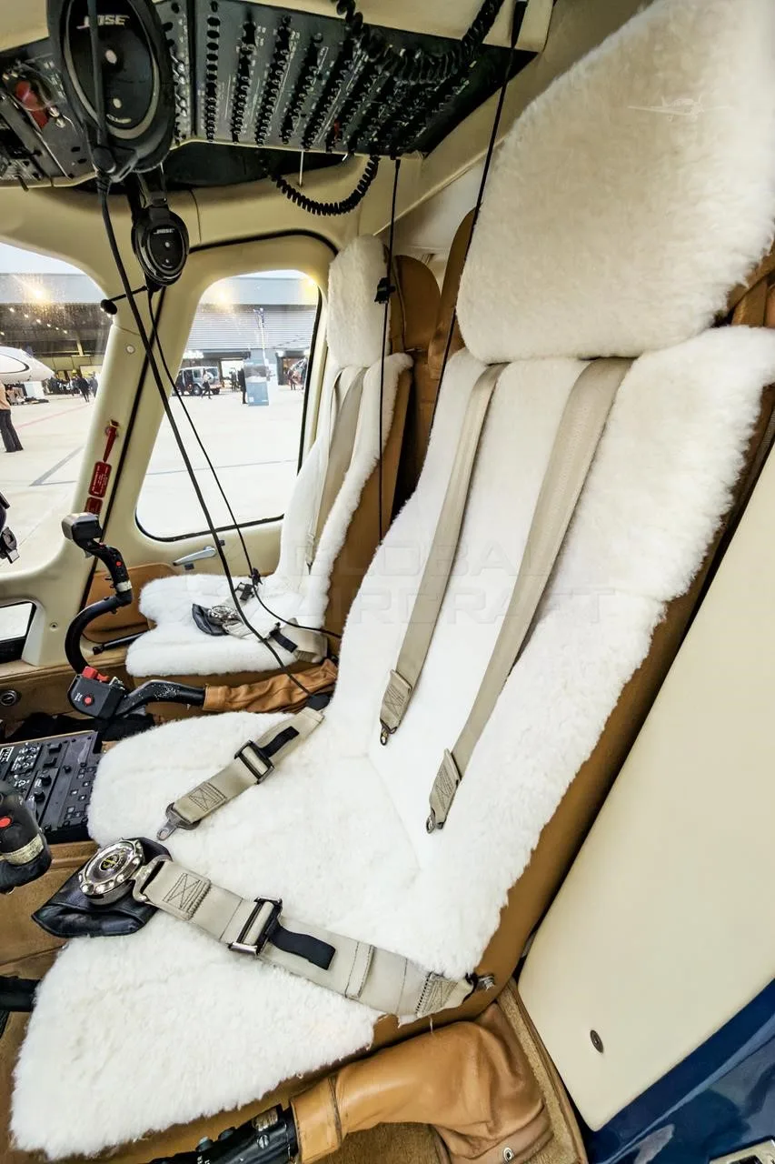 Cabin interior of a 2013 AGUSTA AW109SP GRANDNEW.