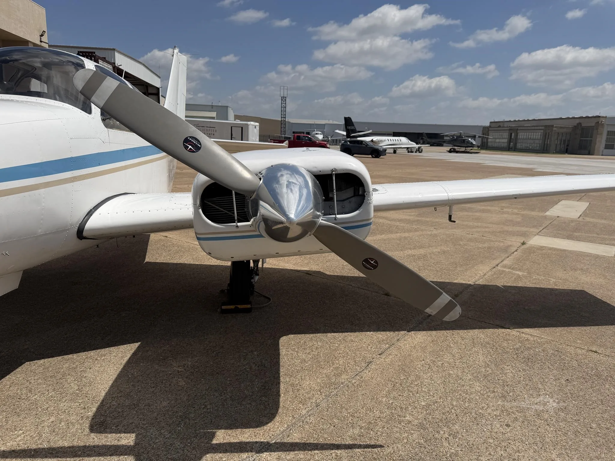 Exterior view of a 1964 BEECHCRAFT B55 BARON, N1529S.