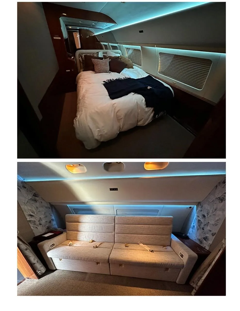 Cabin interior of a 2017 AIRBUS ACJ321.