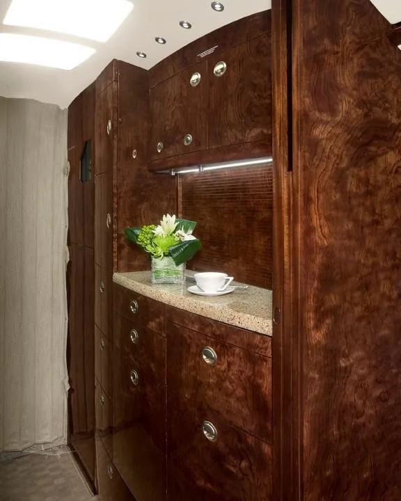 Cabin interior of a 2011 BOMBARDIER CHALLENGER 300.