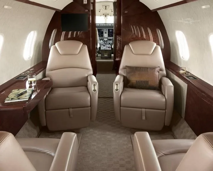 Cabin interior of a 2011 BOMBARDIER CHALLENGER 300.