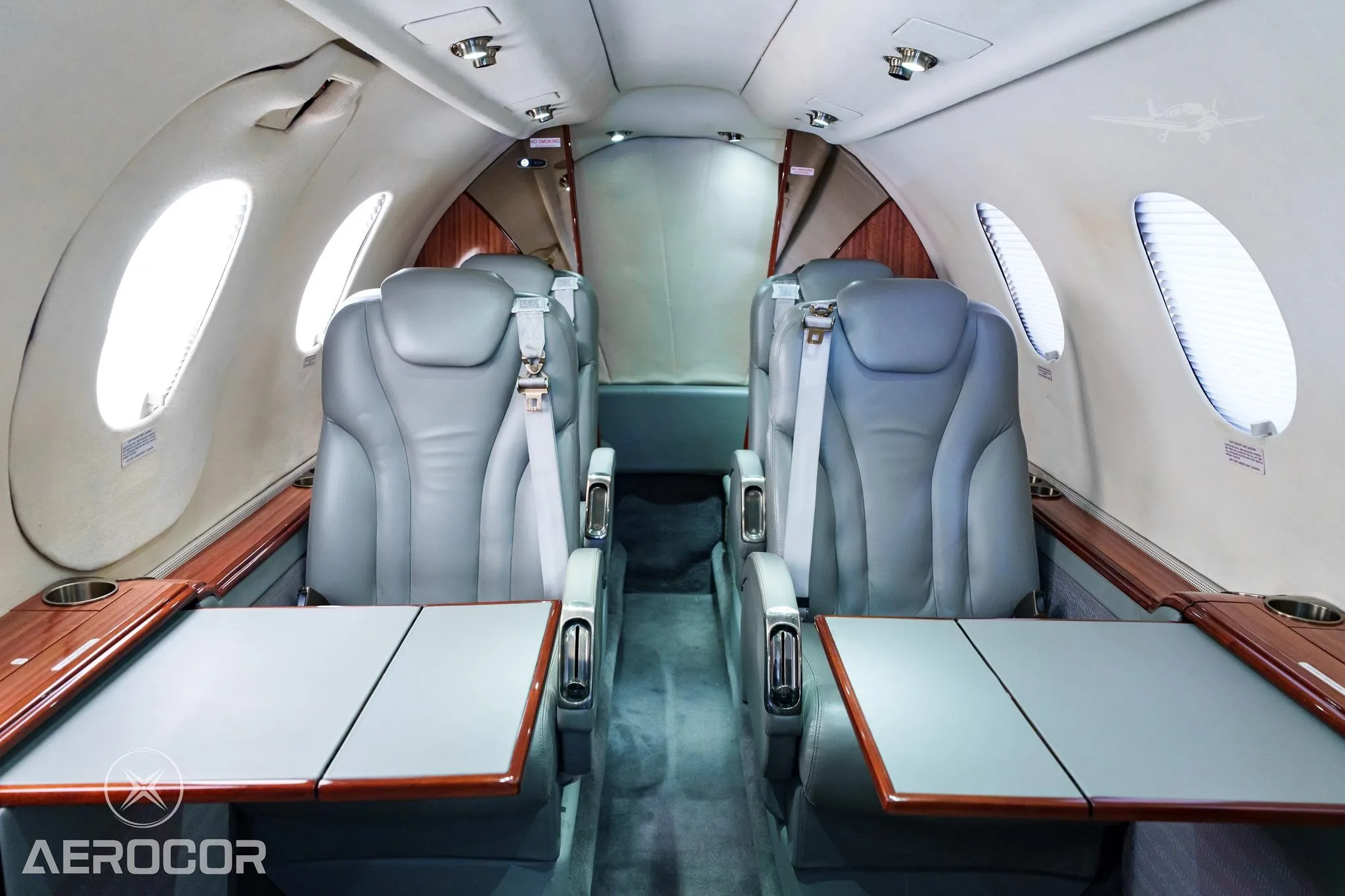 Cabin interior of a 2006 BEECHCRAFT PREMIER IA.
