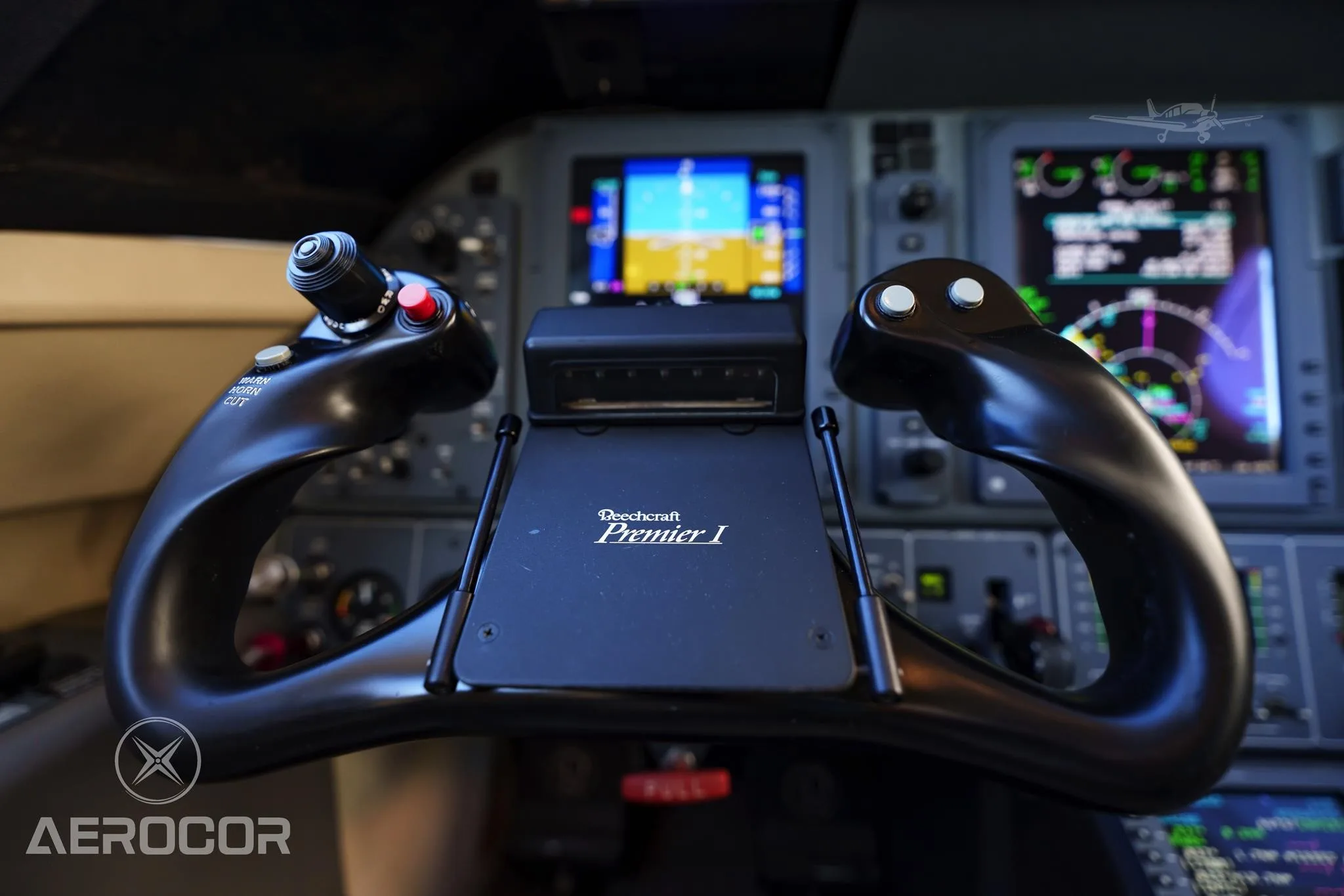 Cockpit and instrument panel of a 2006 BEECHCRAFT PREMIER IA.