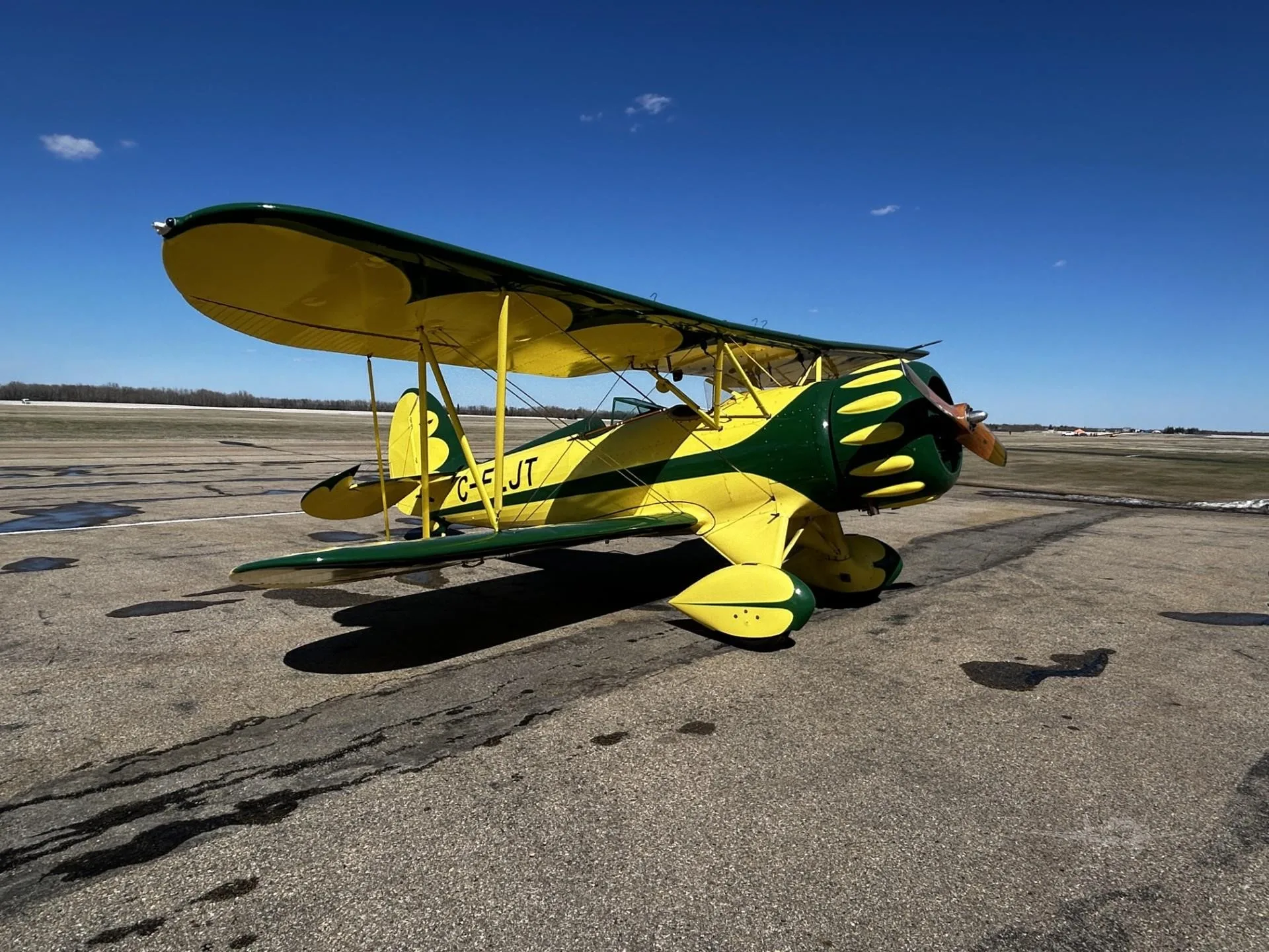 Marketing image of a 2000 WACO YMF-5C.
