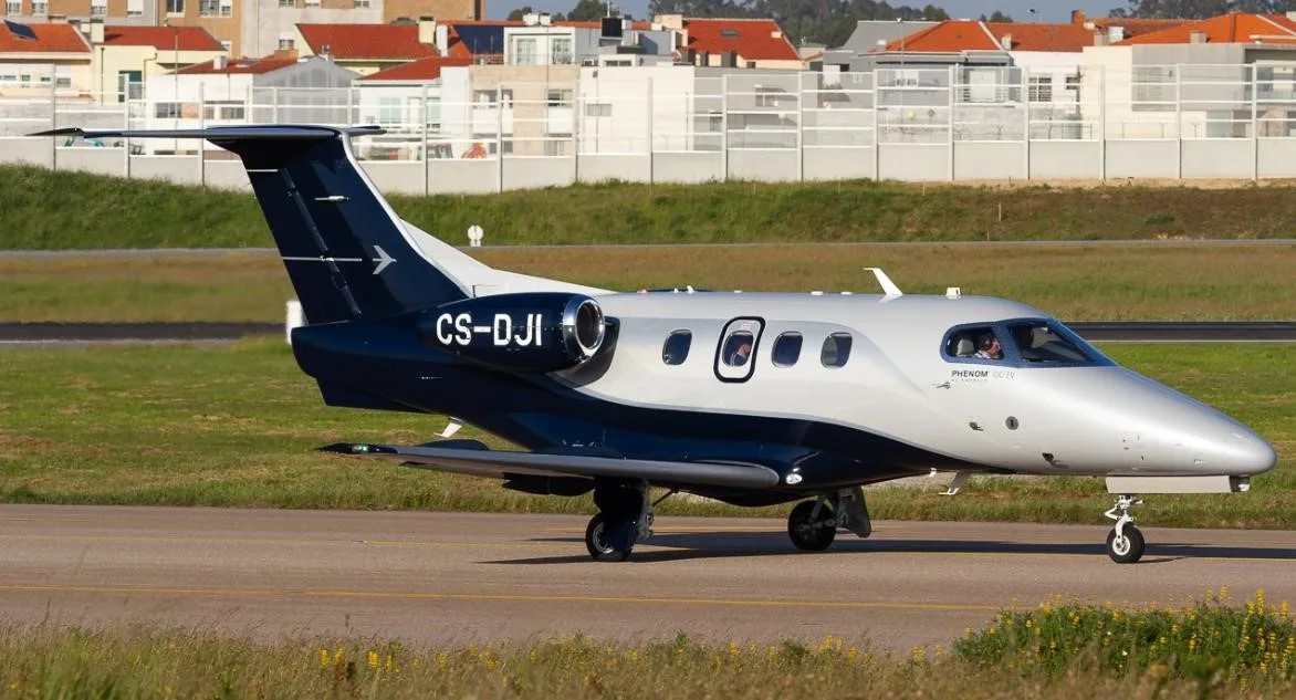 Exterior view of a 2022 EMBRAER PHENOM 100EV.
