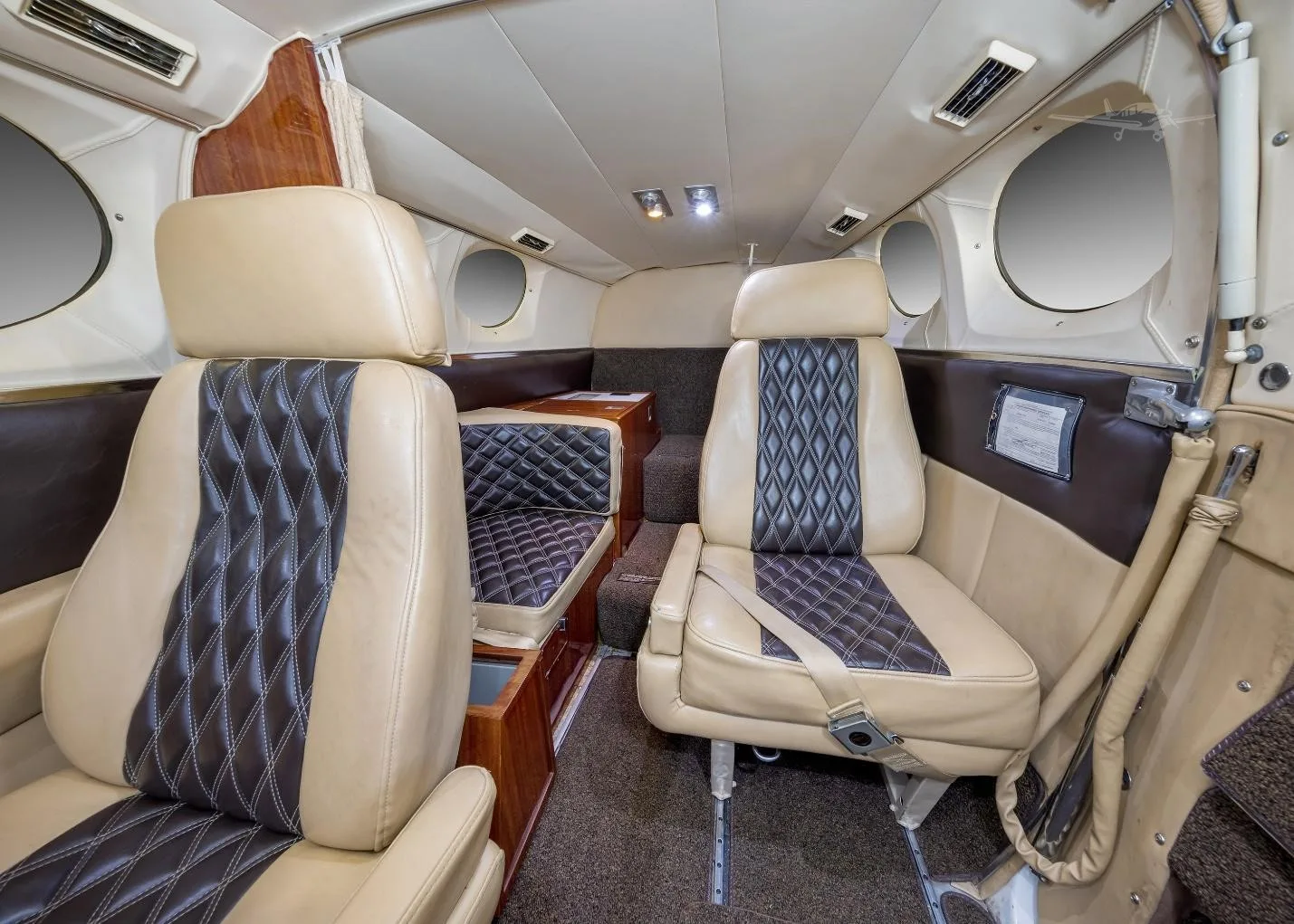 Cabin interior of a 1978 CESSNA 414A.