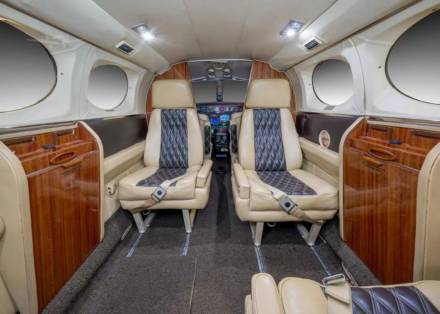 Cabin interior of a 1978 CESSNA 414A.