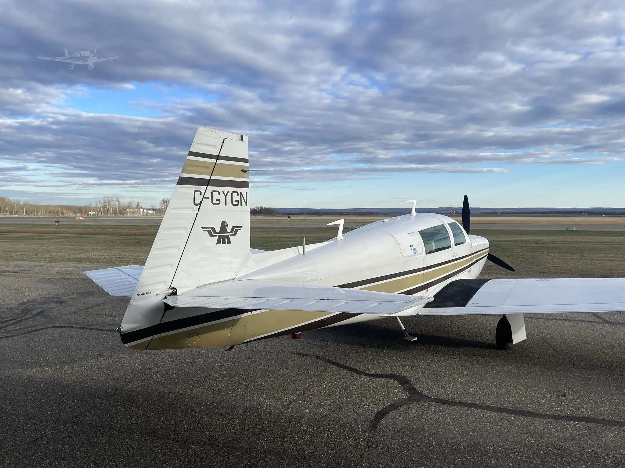 Marketing image of a 1976 MOONEY M20F.