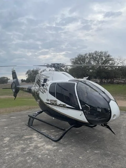 Exterior view of a 2013 EUROCOPTER EC120, N820PM.