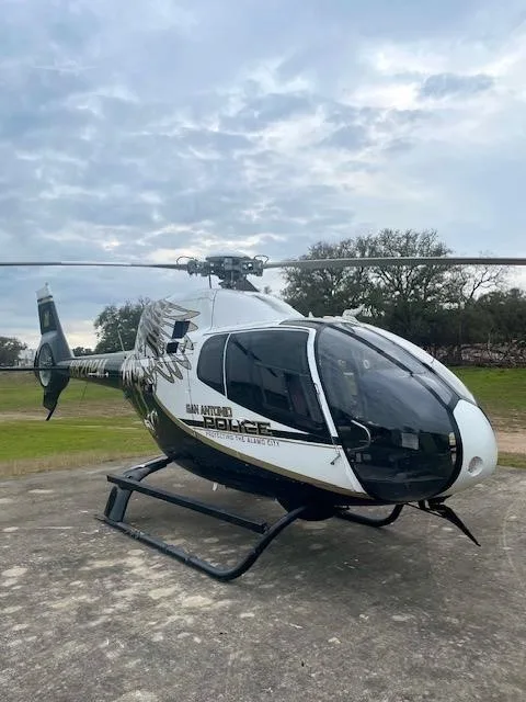 Exterior view of a 2013 EUROCOPTER EC120, N820PM.