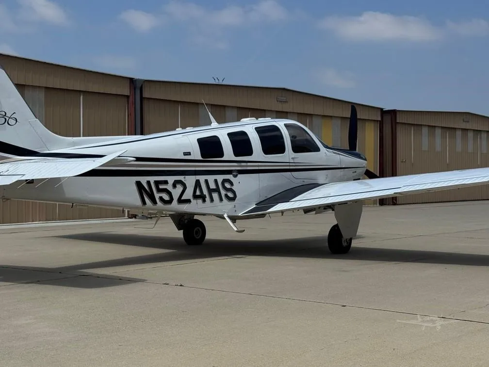 Exterior view of a 2007 BEECHCRAFT G36 BONANZA, N524HS.