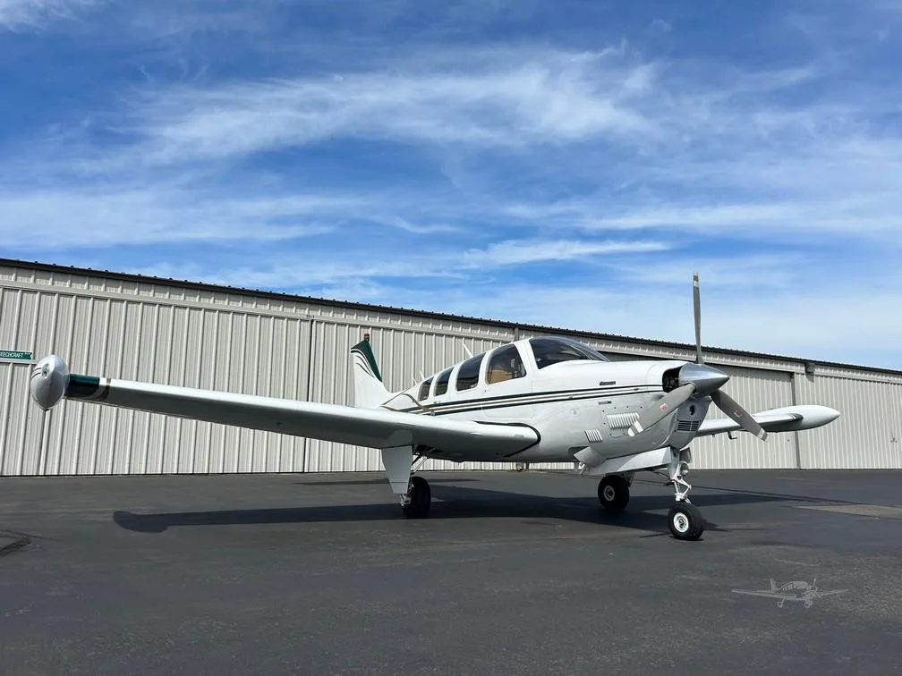 Exterior view of a 1978 BEECHCRAFT A36 BONANZA, N2024Q.