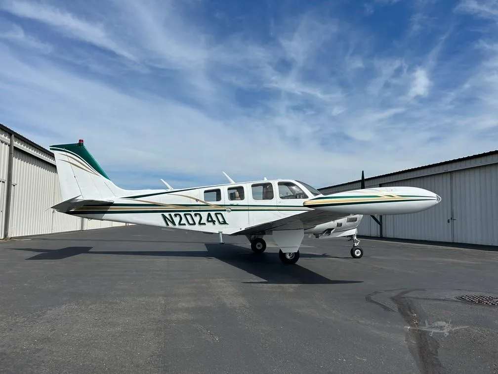 Exterior view of a 1978 BEECHCRAFT A36 BONANZA, N2024Q.