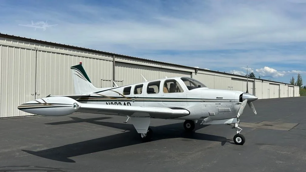 Exterior view of a 1978 BEECHCRAFT A36 BONANZA, N2024Q.