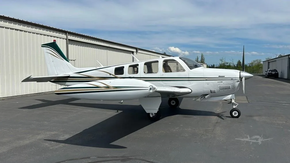 Exterior view of a 1978 BEECHCRAFT A36 BONANZA, N2024Q.