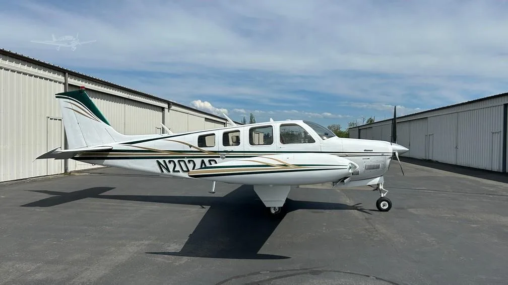 Exterior view of a 1978 BEECHCRAFT A36 BONANZA, N2024Q.