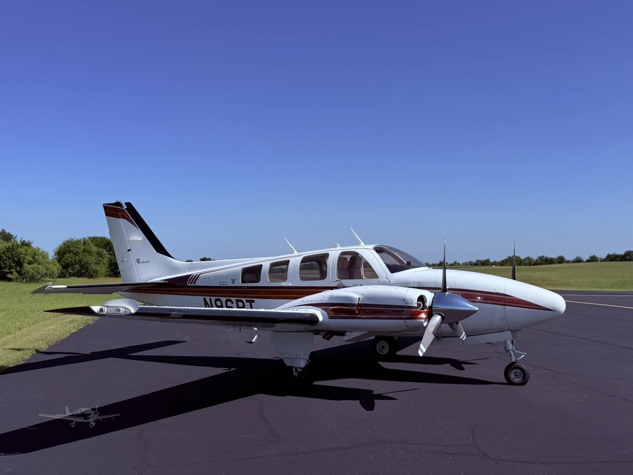 Marketing image of a 1976 BEECHCRAFT 58P BARON.