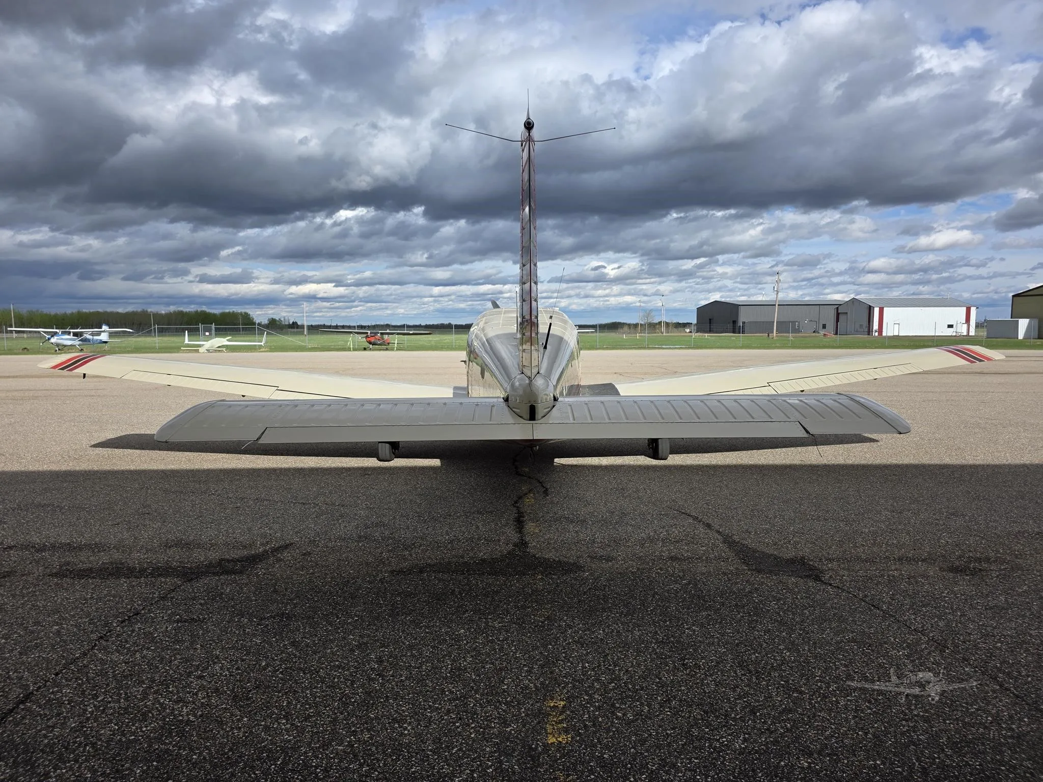 Exterior view of a 1980 PIPER SARATOGA SP, C-GLHM.