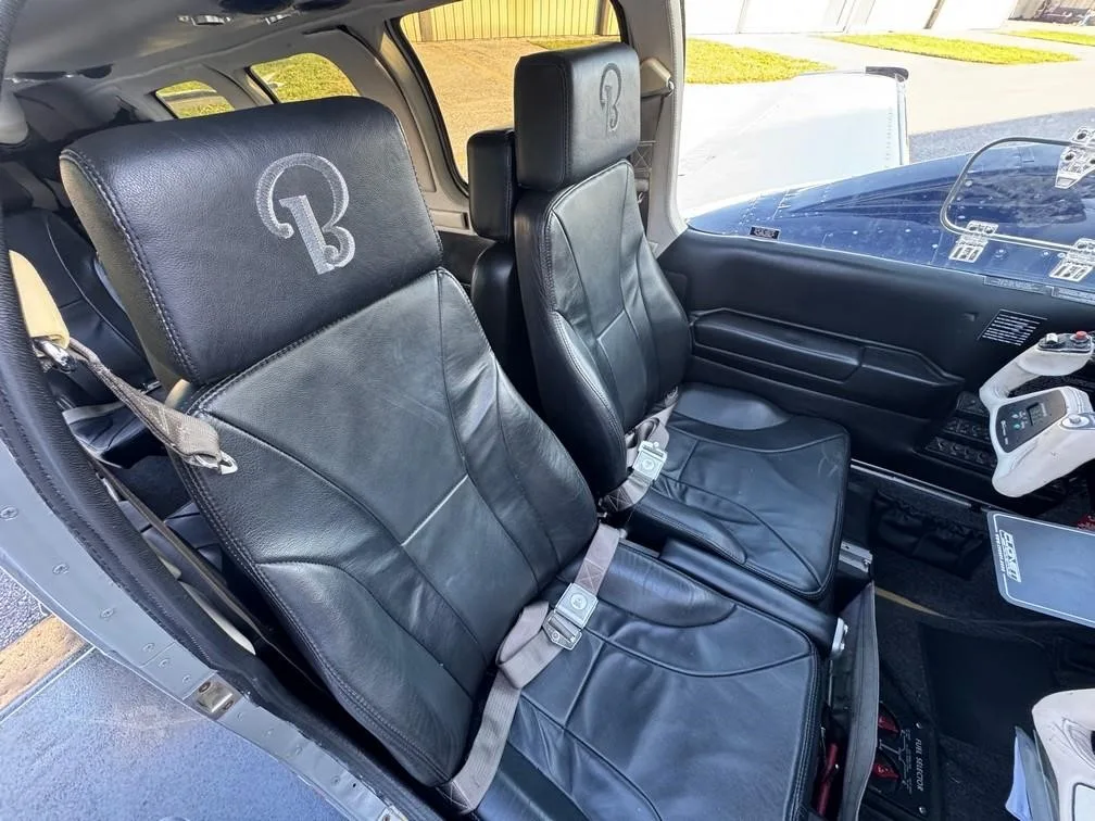 Cabin interior of a 1983 BEECHCRAFT 58 BARON.