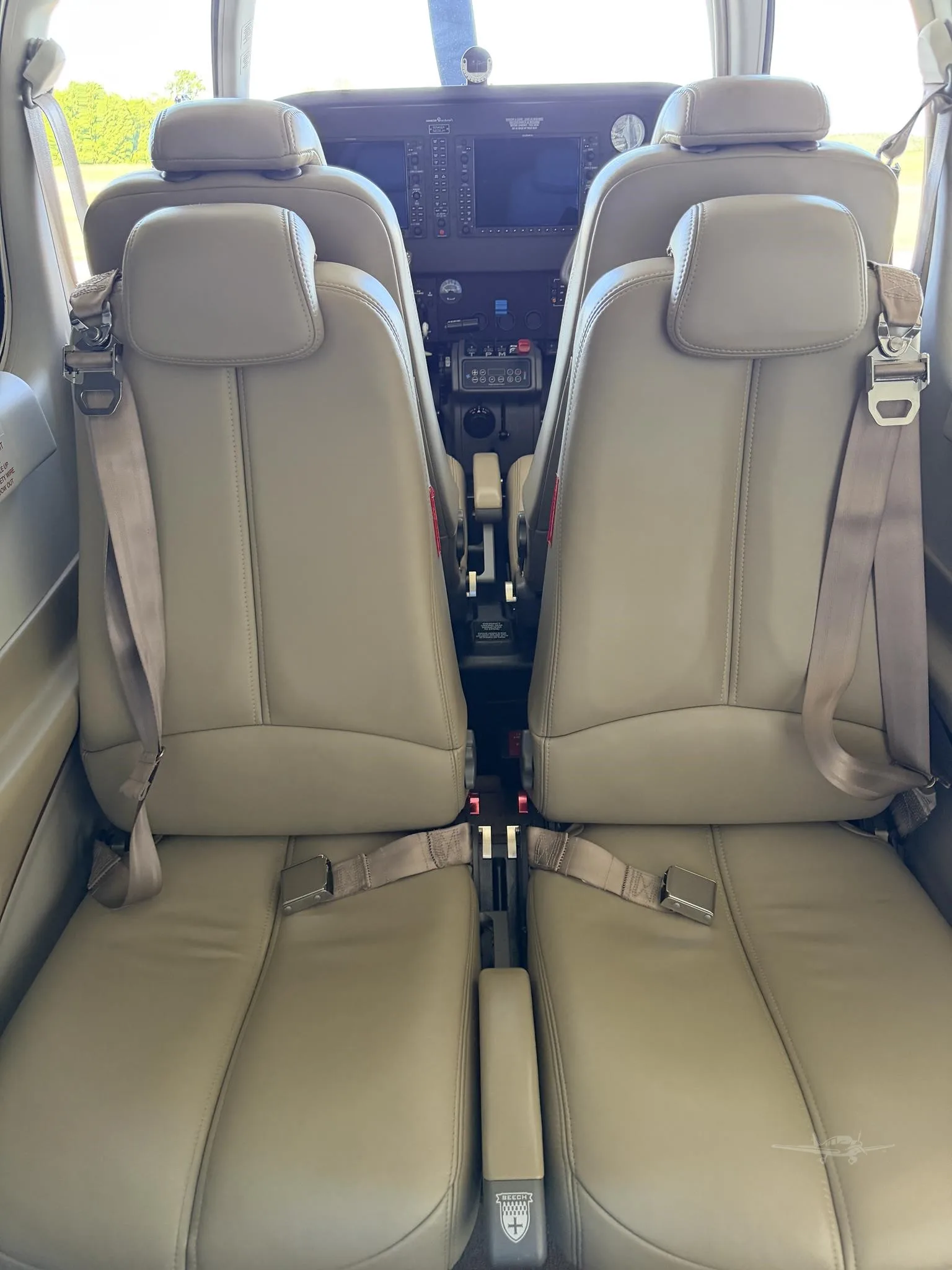 Cabin interior of a 2016 BEECHCRAFT G36 BONANZA.