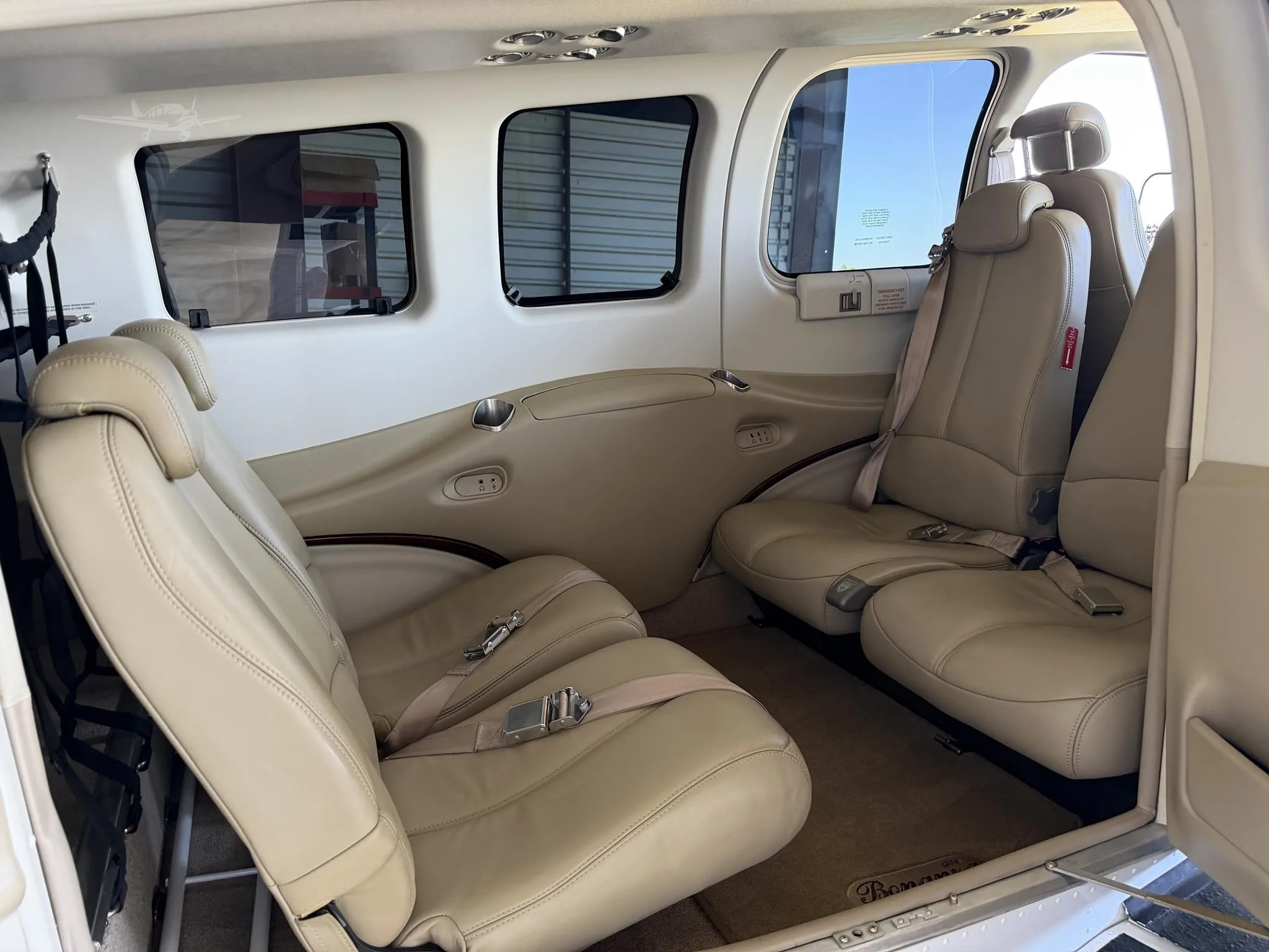 Cabin interior of a 2016 BEECHCRAFT G36 BONANZA.