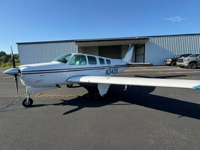 Exterior view of a 1970 BEECHCRAFT A36 BONANZA, N342S.