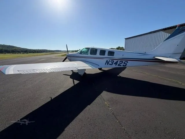 Exterior view of a 1970 BEECHCRAFT A36 BONANZA, N342S.