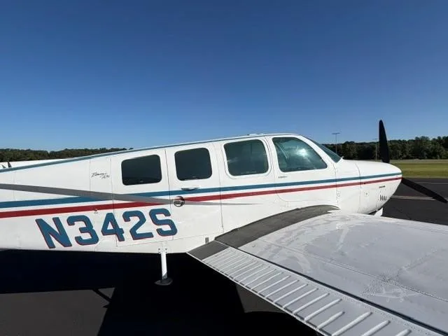 Exterior view of a 1970 BEECHCRAFT A36 BONANZA, N342S.