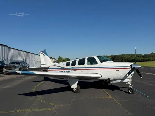 Exterior view of a 1970 BEECHCRAFT A36 BONANZA, N342S.