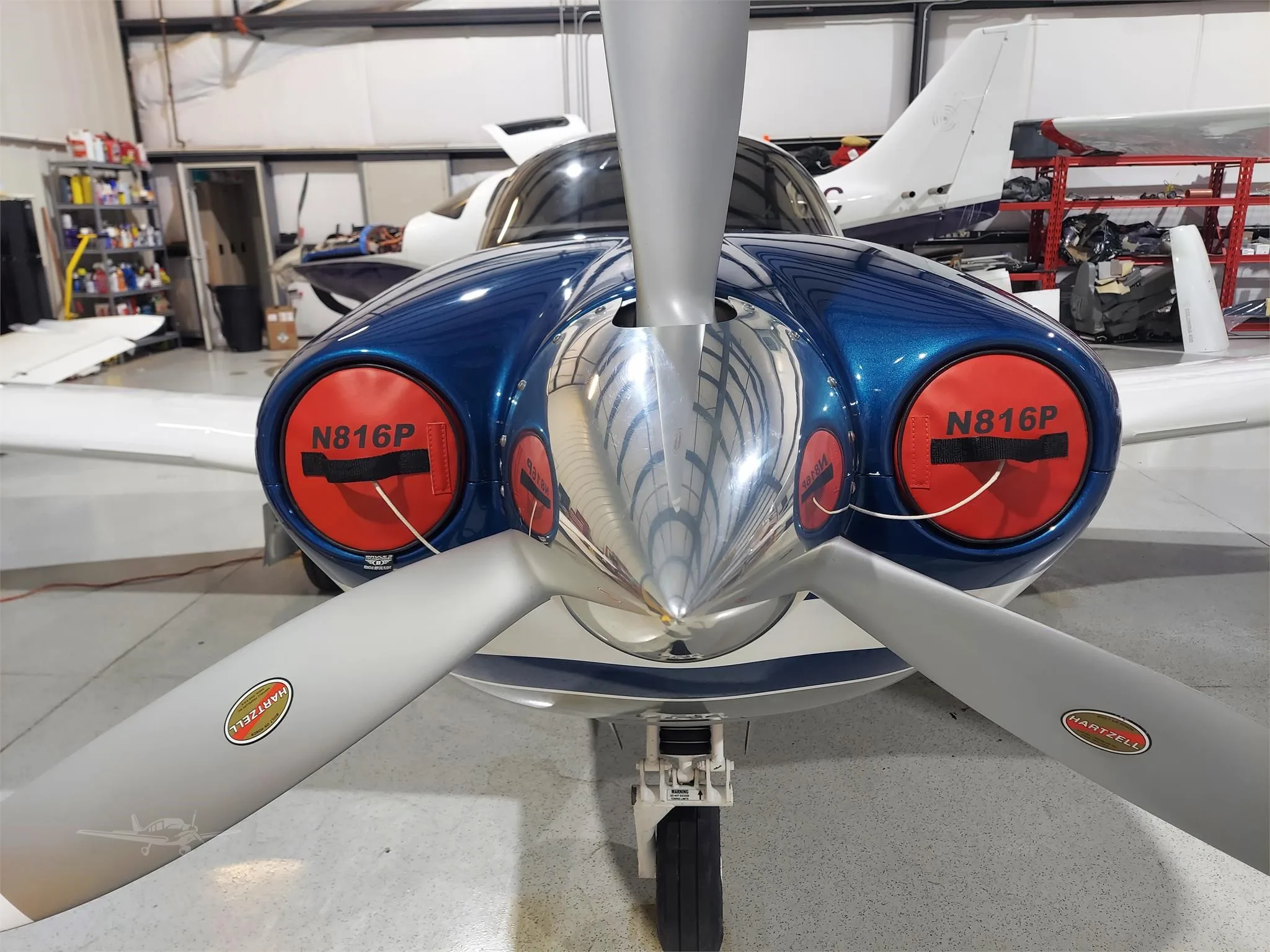 Engine detail of a 2018 MOONEY ACCLAIM ULTRA.