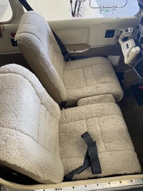 Cabin interior of a 1966 BEECHCRAFT V35 BONANZA.