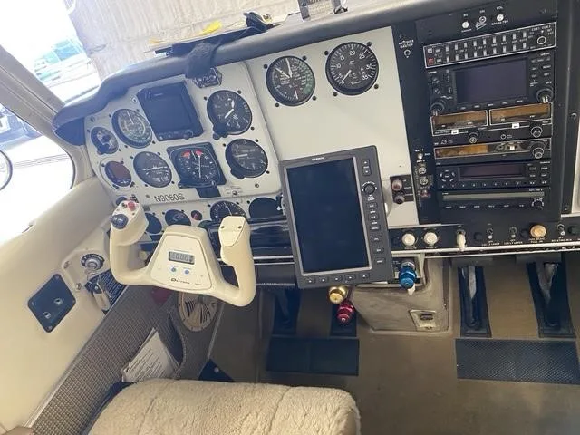 Cockpit and instrument panel of a 1966 BEECHCRAFT V35 BONANZA.