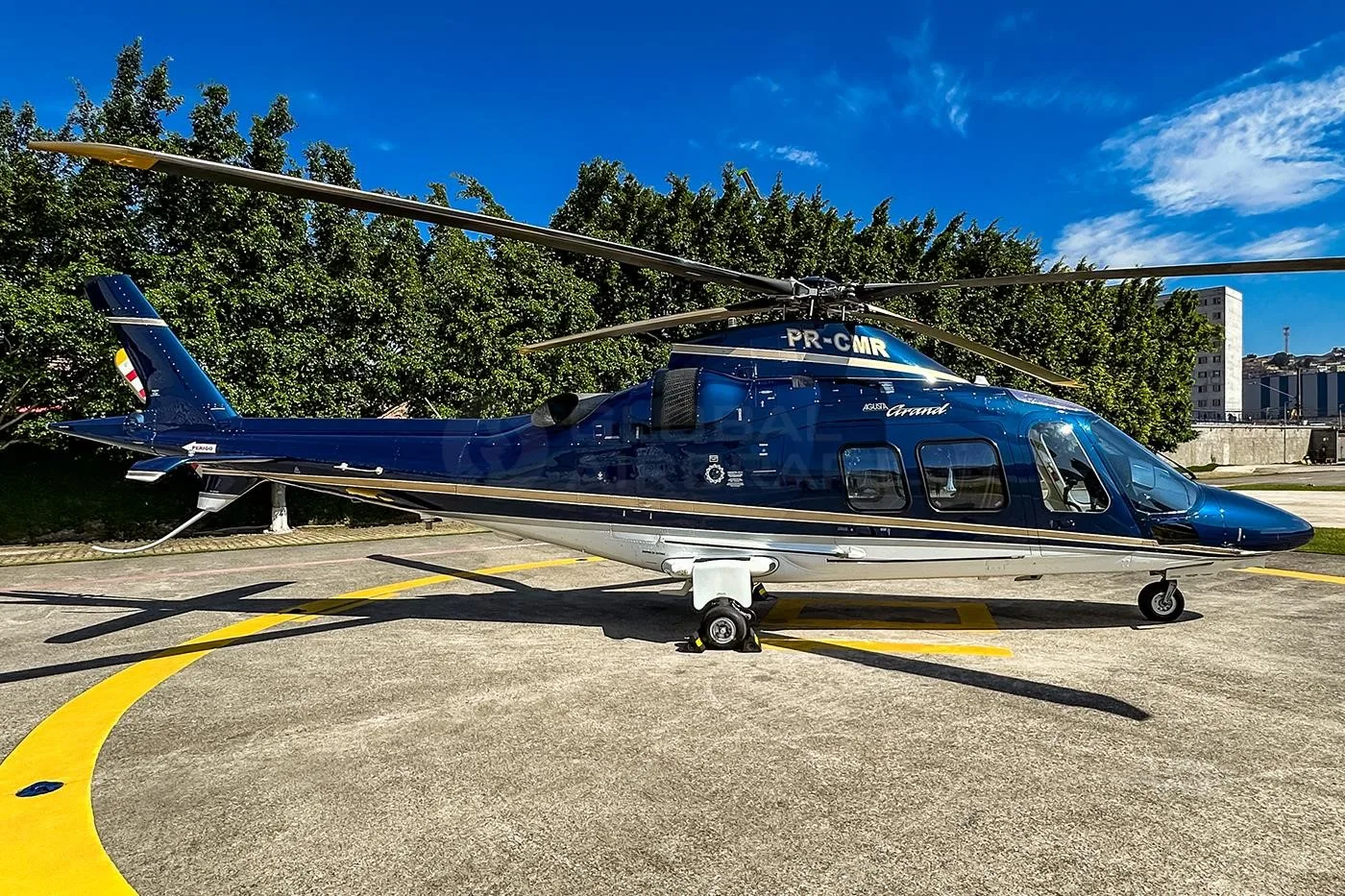 Exterior view of a 2007 AGUSTA A109S GRAND, PR-CMR.