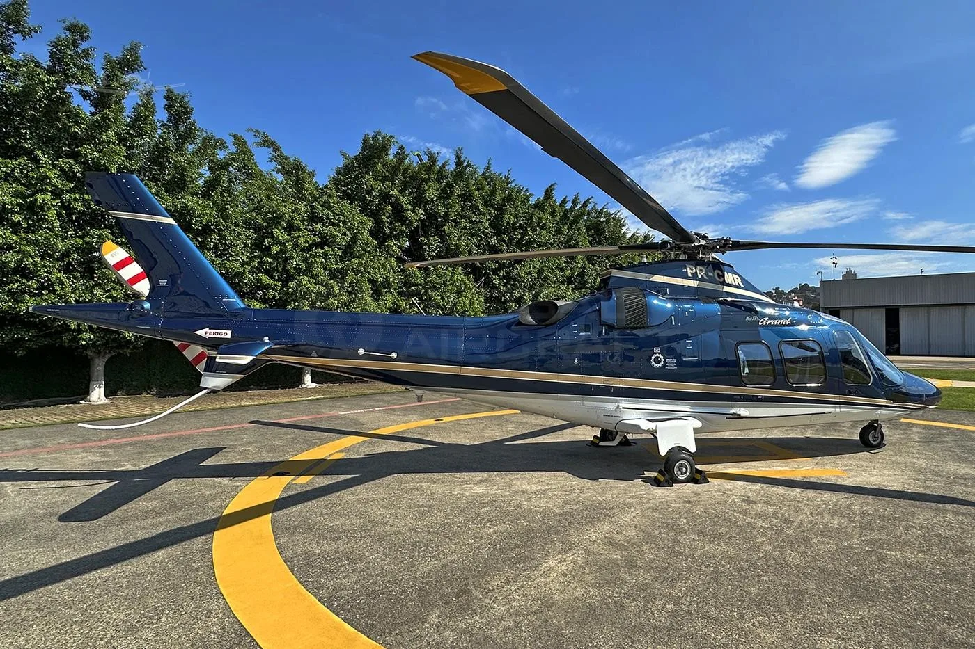 Exterior view of a 2007 AGUSTA A109S GRAND, PR-CMR.