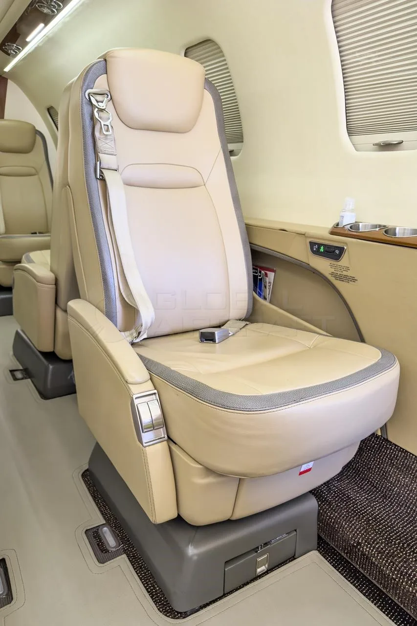Cabin interior of a 2014 LEARJET 75.