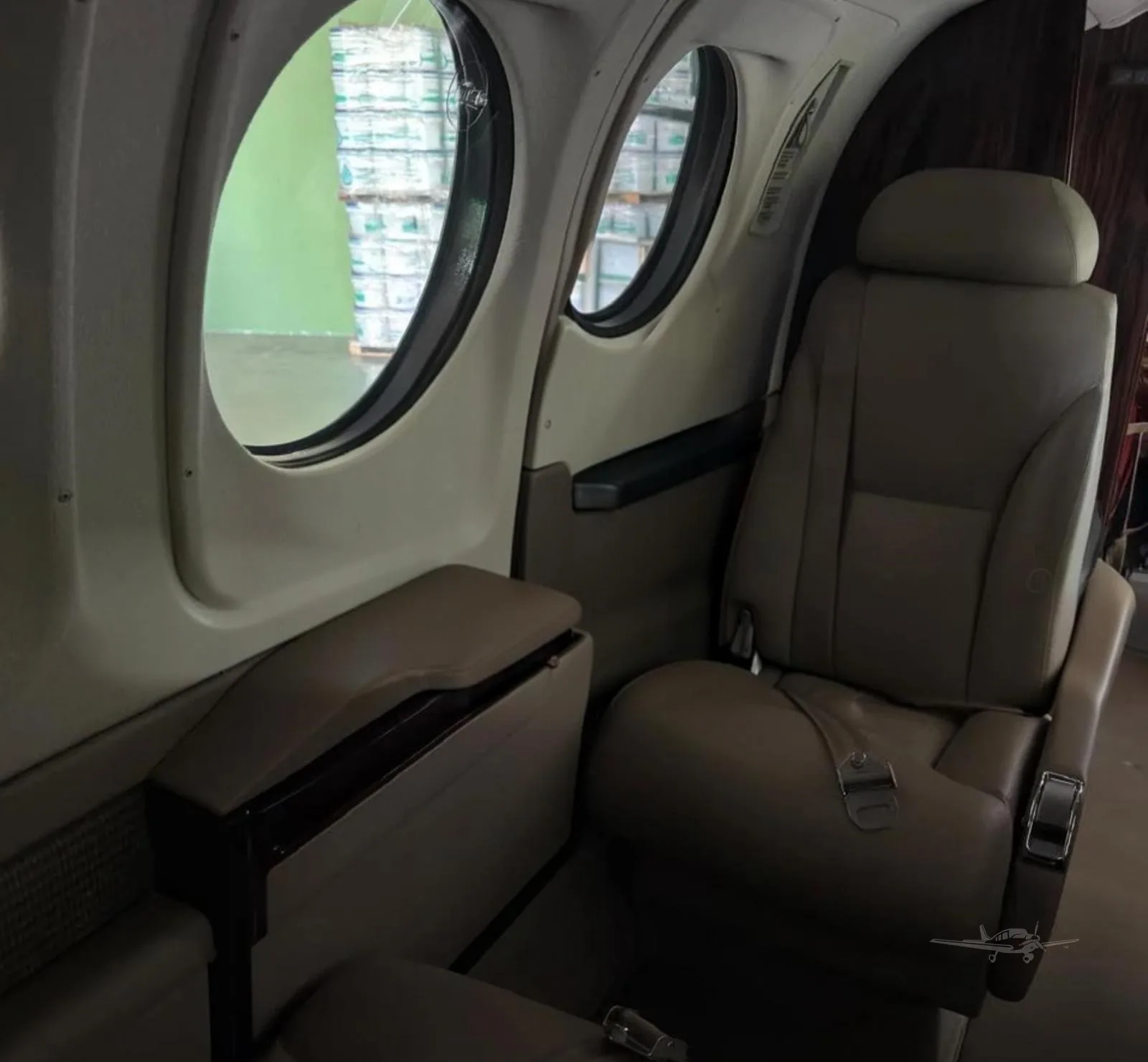 Cabin interior of a 2014 BEECHCRAFT KING AIR C90GTX.