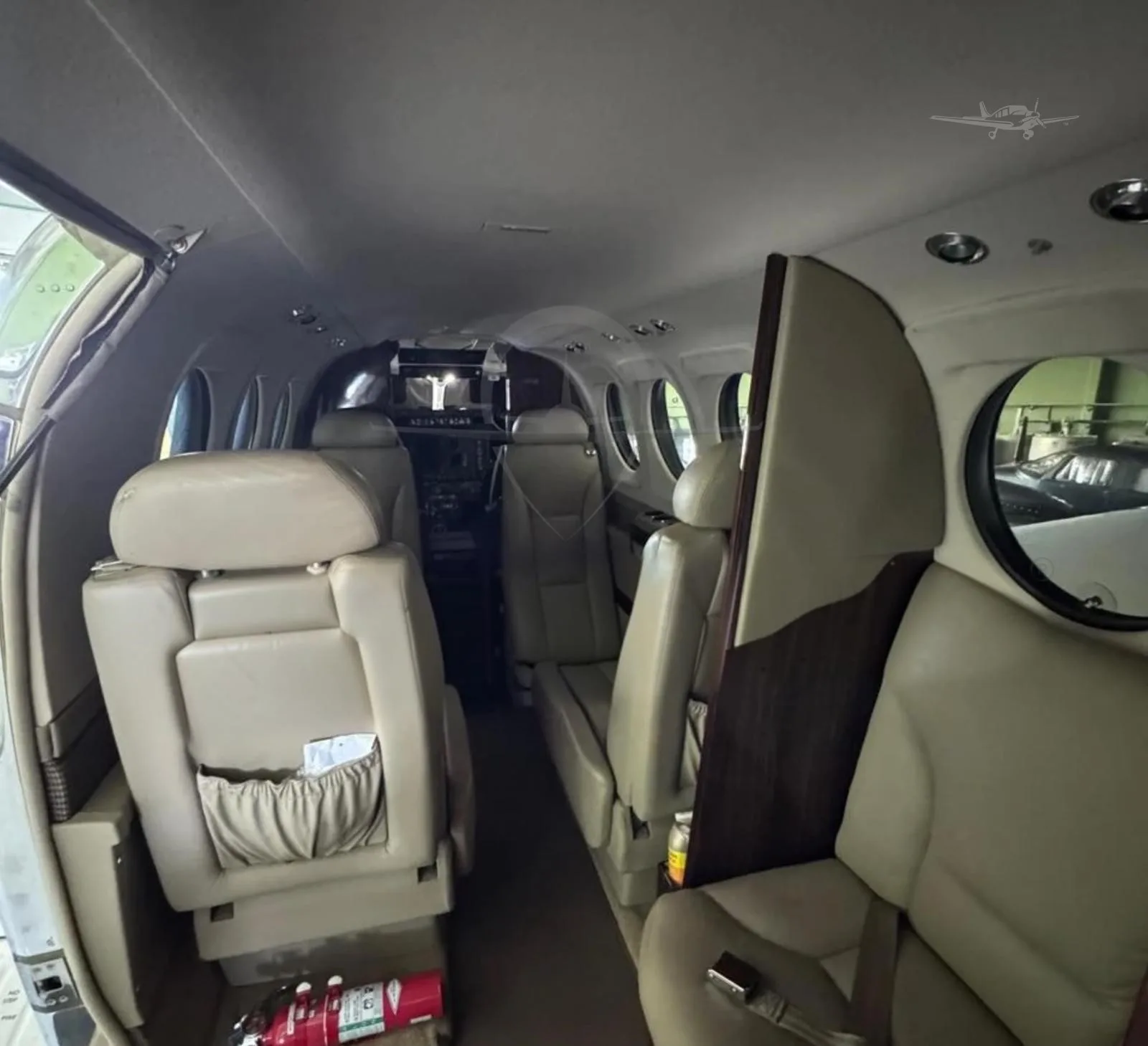 Cabin interior of a 2014 BEECHCRAFT KING AIR C90GTX.