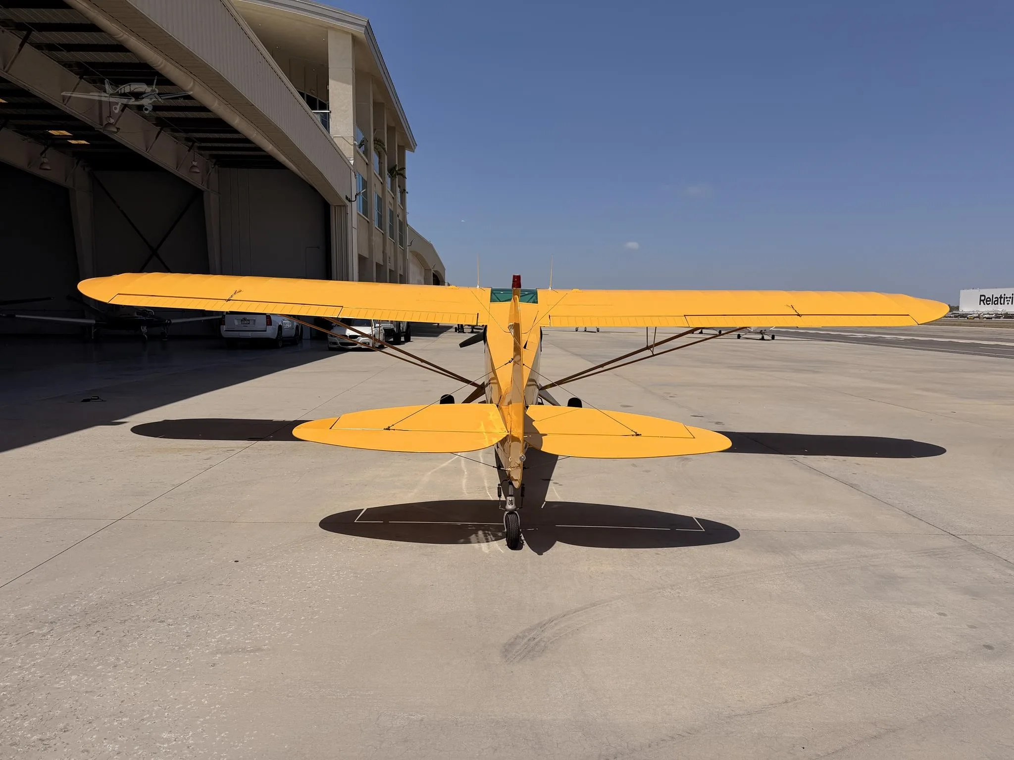 Exterior view of a 1990 PIPER SUPER CUB, N41562.